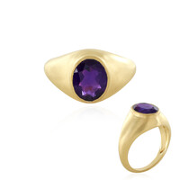 Zambian Amethyst Silver Ring