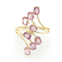 18K Unheated Padparadscha Sapphire Gold Ring (AMAYANI)