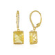 Yellow Fluorite Silver Earrings