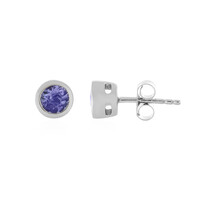 Unheated Tanzanite Silver Earrings