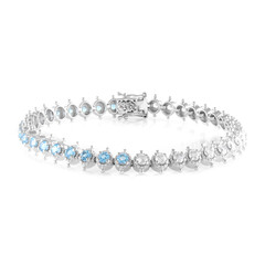 Swiss Blue Topaz Silver Bracelet (Dallas Prince Designs)