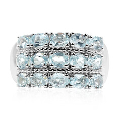 Sky Blue Topaz Silver Ring