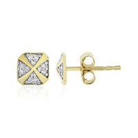 9K Flawless (F) Diamond Gold Earrings (LUCENT DIAMONDS)
