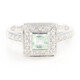 Cuprian Tourmaline Silver Ring