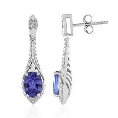 14K AAA Tanzanite Gold Earrings (de Melo)