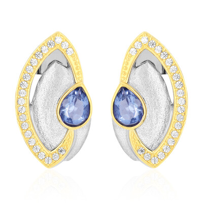 Colour Change Fluorite Silver Earrings (MONOSONO COLLECTION)