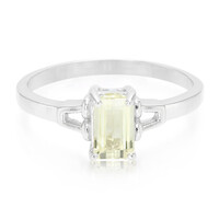 Canary Kunzite Silver Ring