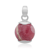 Rhodochrosite Silver Pendant