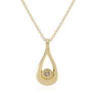 I2 Brown Diamond Silver Necklace