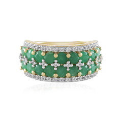 Socoto Emerald Silver Ring
