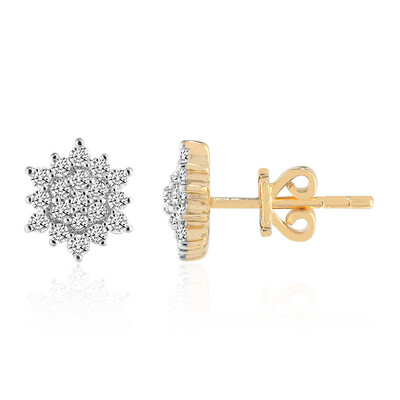9K SI1 (G) Diamond Gold Earrings (Annette)