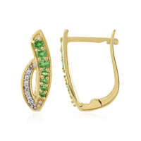 Tsavorite Silver Earrings