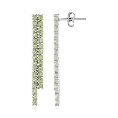 Peridot Silver Earrings