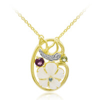 Mother of Pearl Silver Necklace