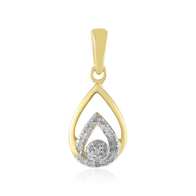 I2 (I) Diamond Silver Pendant