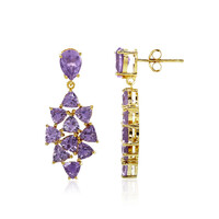 Amethyst Silver Earrings