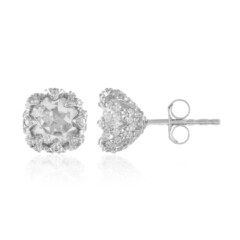 White Topaz Silver Earrings (de Melo)
