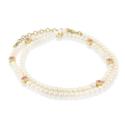 9K Tulear Pink Sapphire Gold Bracelet (Michelle Albala)