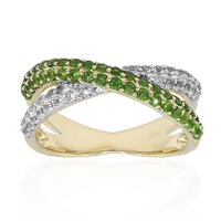 9K Russian Diopside Gold Ring