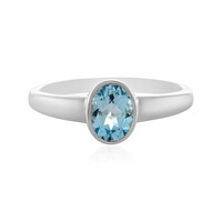 Sky Blue Topaz Silver Ring