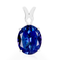 Royal Blue Topaz Silver Pendant