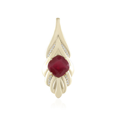 9K Madagascar Ruby Gold Pendant (de Melo)
