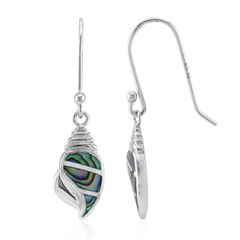 Abalone Shell Silver Earrings