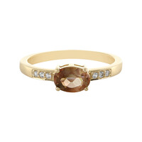 9K Oregon Sunstone Gold Ring