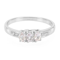 Pink Cuprian Tourmaline Silver Ring