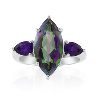 Mystic Quartz Silver Ring