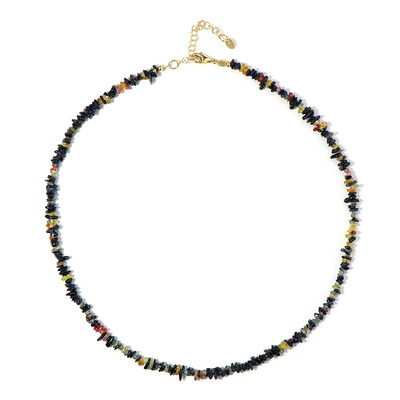 Fancy Sapphire Silver Necklace