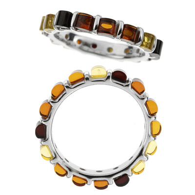 Baltic Amber Silver Ring (dagen)