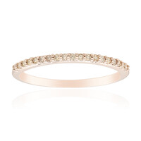9K SI1 Argyle Rose De France Diamond Gold Ring