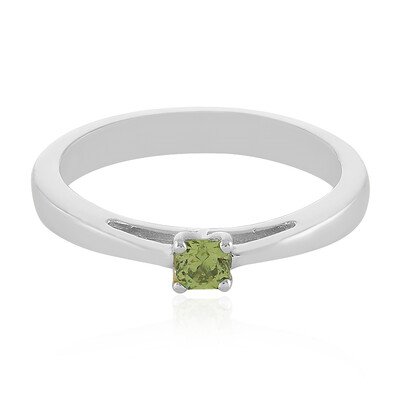 Demantoid Silver Ring