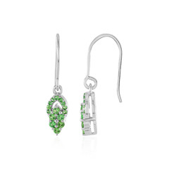 Tsavorite Silver Earrings