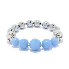 Angelite Silver Bracelet (Dallas Prince Designs)