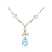 Sky Blue Topaz Silver Necklace