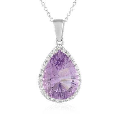 Rose de France Amethyst Silver Necklace
