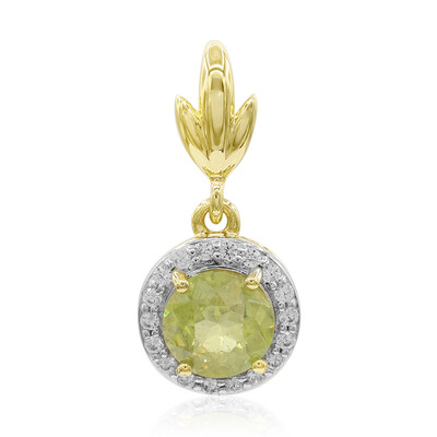 9K Sphene Gold Pendant