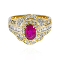 14K Burmese Ruby Gold Ring (AMAYANI)