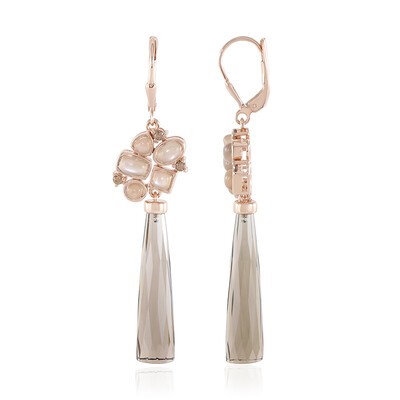 Smoky Quartz Silver Earrings (KM by Juwelo)