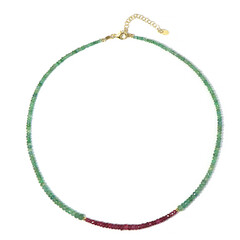 Brazilian Emerald Silver Necklace