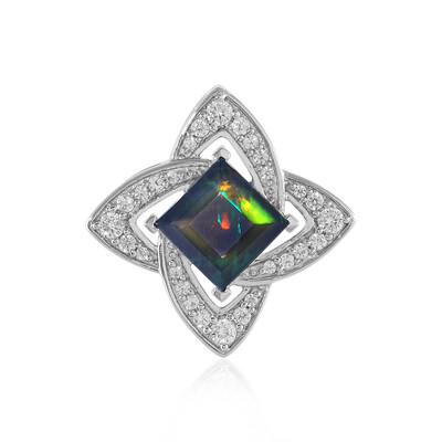 Mezezo Opal Silver Pendant (Adela Silber)