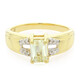 Canary Kunzite Silver Ring