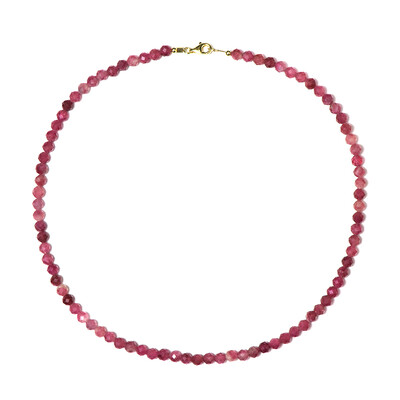 Nigerian Pink Tourmaline Silver Necklace