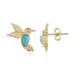 Sleeping Beauty Turquoise Silver Earrings