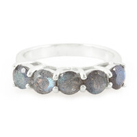 Romanian Spectrolite Silver Ring