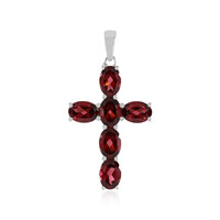 Mozambique Garnet Silver Pendant