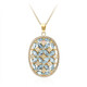 Sky Blue Topaz Silver Necklace