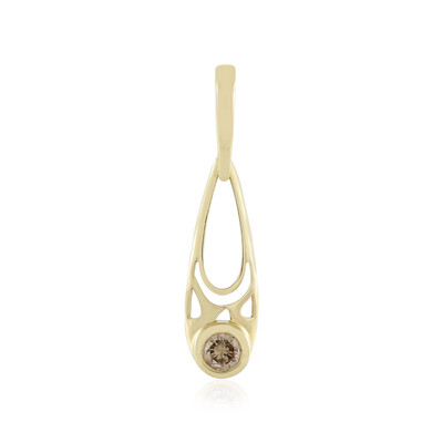 9K I2 Champagne Diamond Gold Pendant (Ornaments by de Melo)